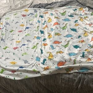 Dinosaur Print Pack N Play Sheets